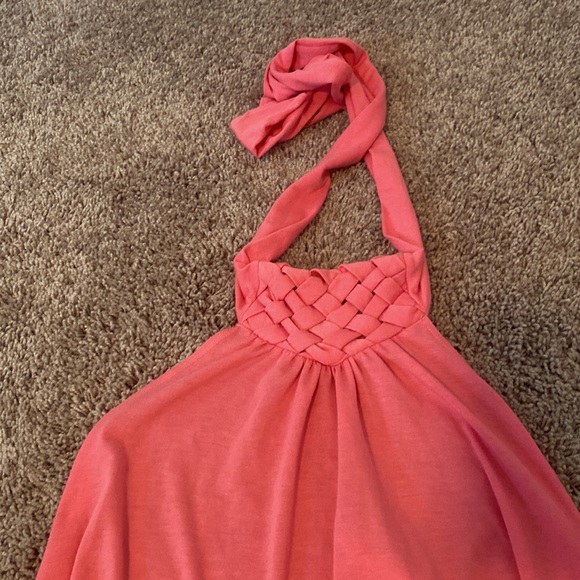 Pink halter top open back Charlotte Russe size small - Picture 2 of 4